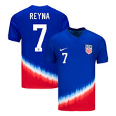 Men's USA REYNA #7 Away Soccer Jersey Copa América 2024